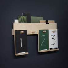 Load image into Gallery viewer, WALL PEG RAIL WITH 4 HOOKS AND ORGANIZER

