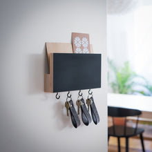 Load image into Gallery viewer, KEY RING WITH HOOKS, BLACKBOARD &amp; ENVELOPE HOLDER
